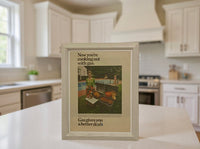 Vintage “Now You’re Cooking Out With Gas” Advertisement | Framed Early 1970s Kitchen & Entertaining Wall Art