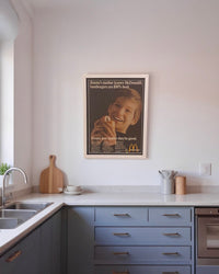 Modern vintage McDonald’s hamburger advertisement featuring Jimmy, framed mid-century wall art
