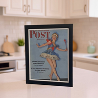 Vintage 1942 Saturday Evening Post Ballet Cover – Original Framed Magazine Art